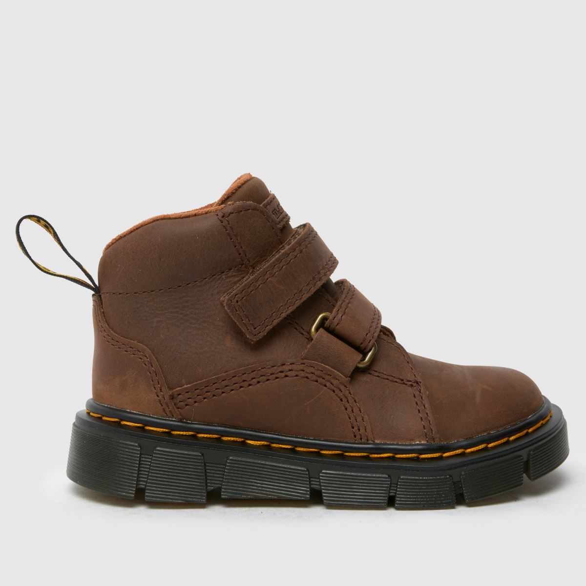 Dr Martens mörkbruna Raffe Eo Pojkar Junior Stövlar