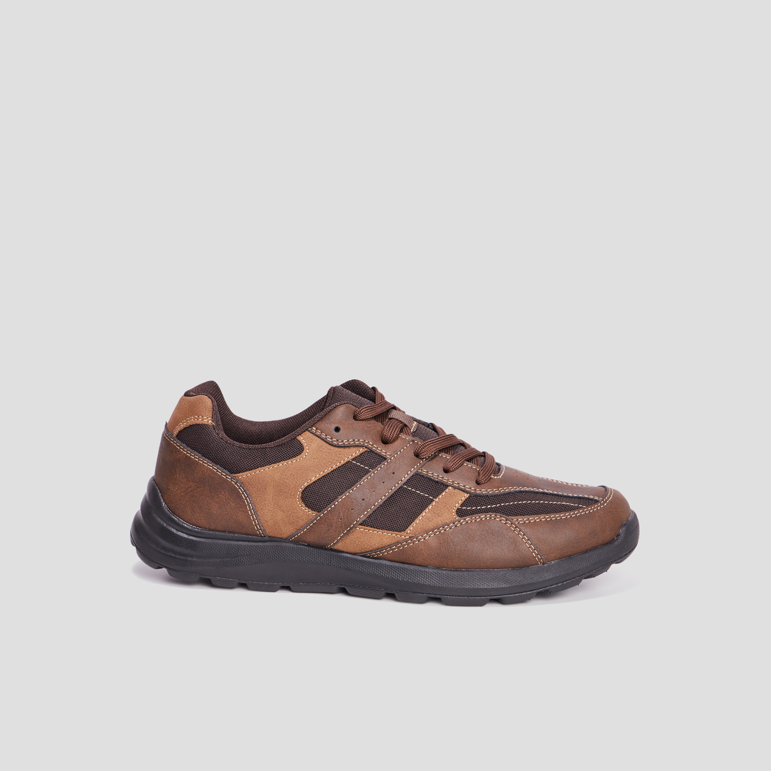 Derbies à lacets Walking Daco marron homme | La Halle
