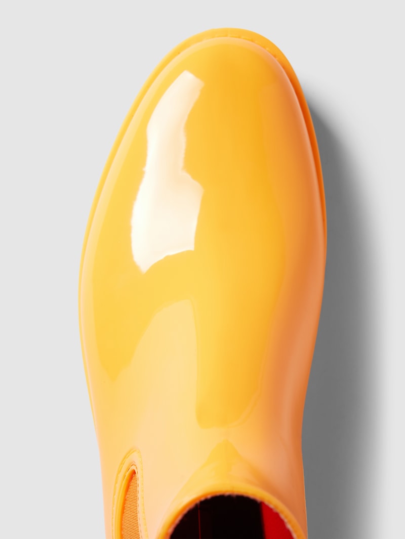 Chelsea Boots mit Label-Detail in orange