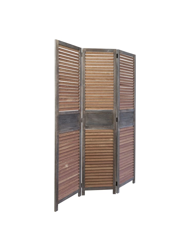 Homestyle4u 3-tlg. Paravent in Braun 120x170 günstig kaufen onesize