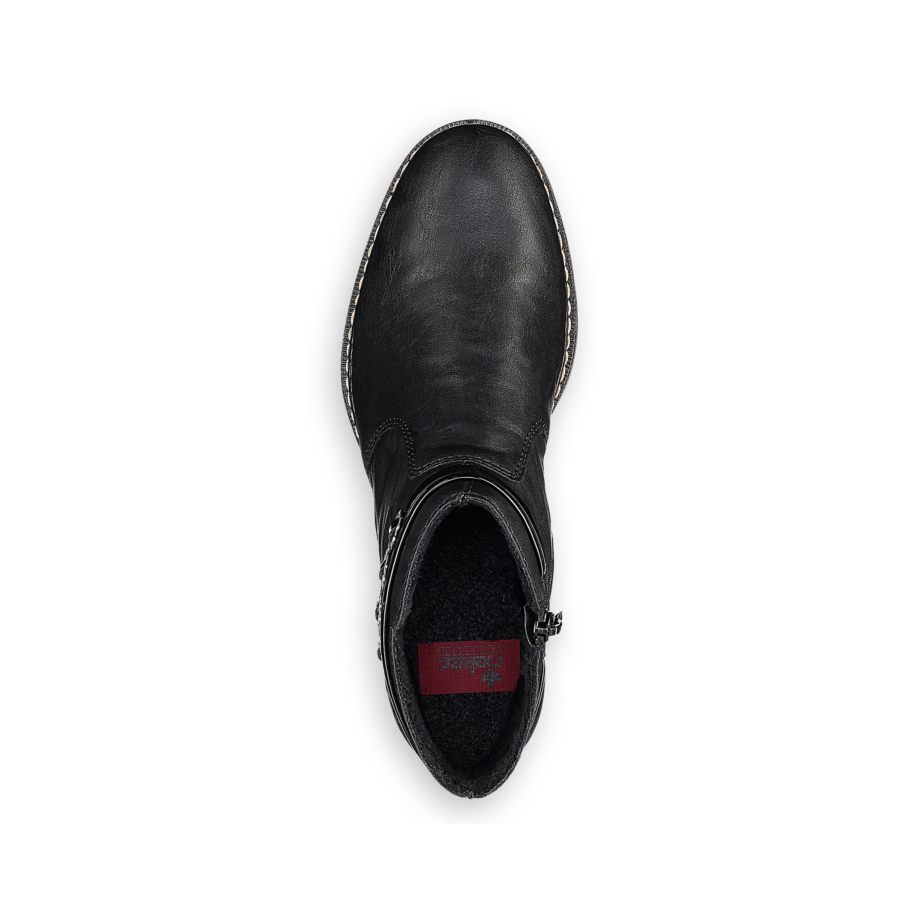 Rieker Damen Stiefeletten graphitschwarz
