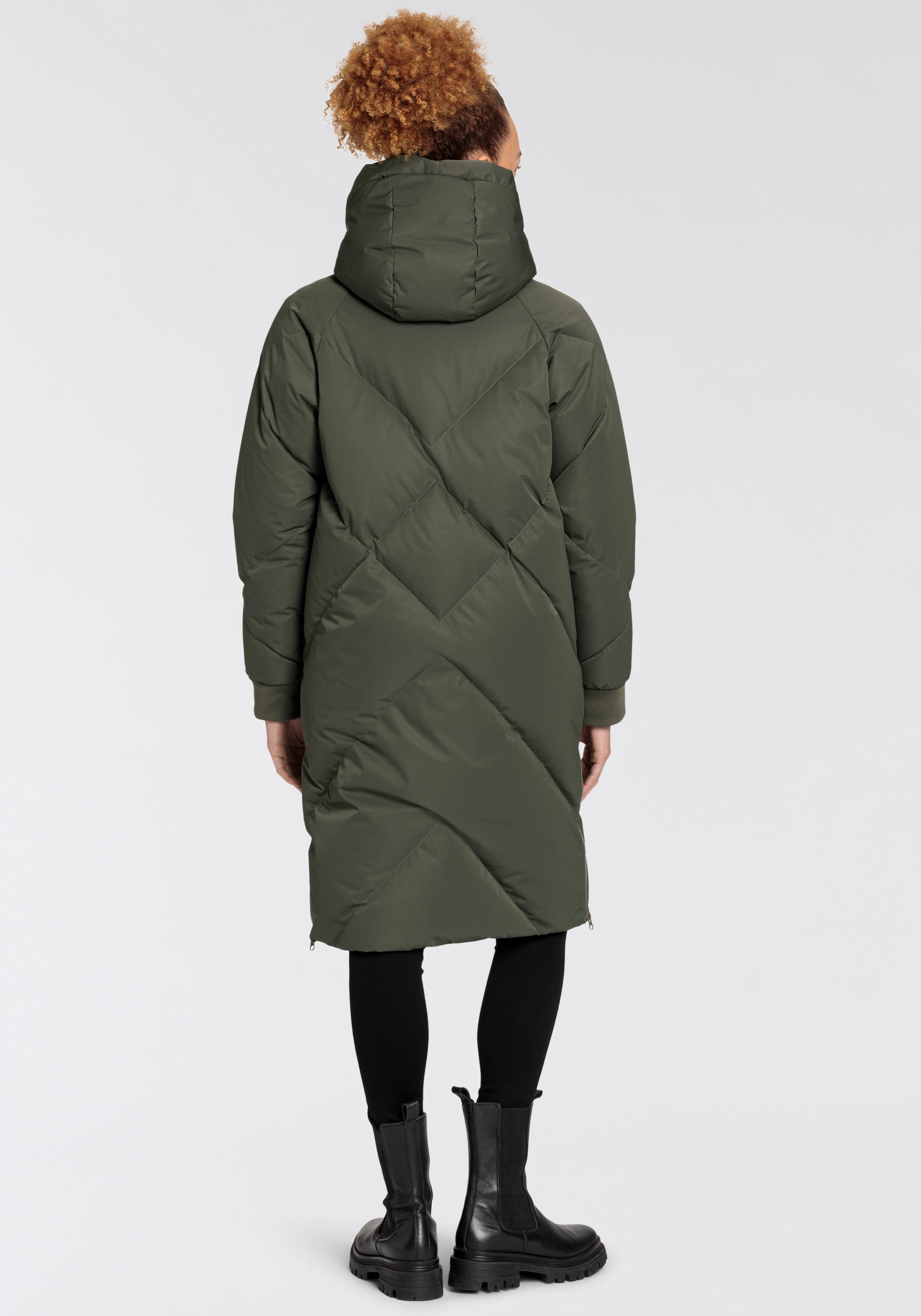 Polarino Daunenmantel im Oversize-Fit