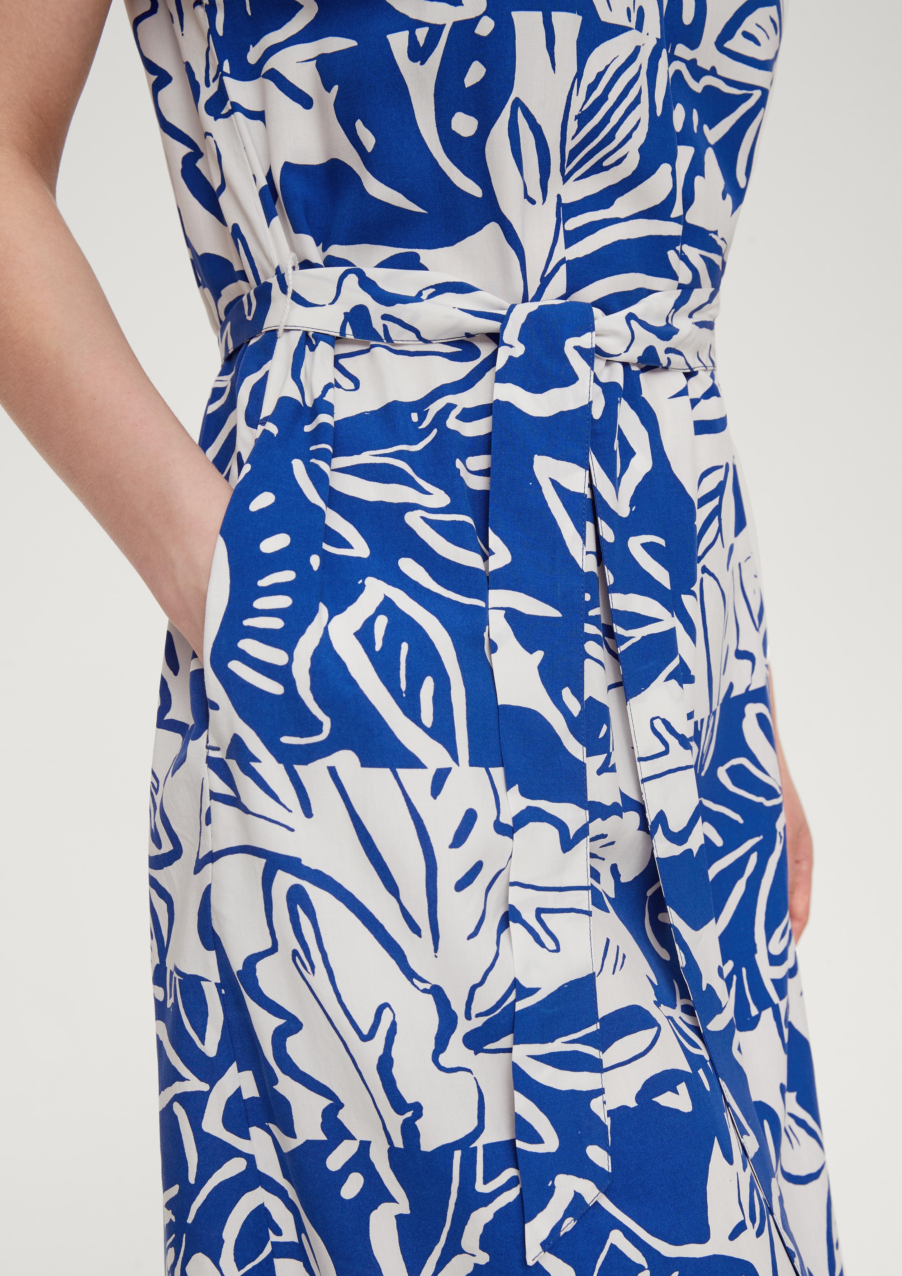Kleid mit Bindeband aus Viskose  2131810-56A0
