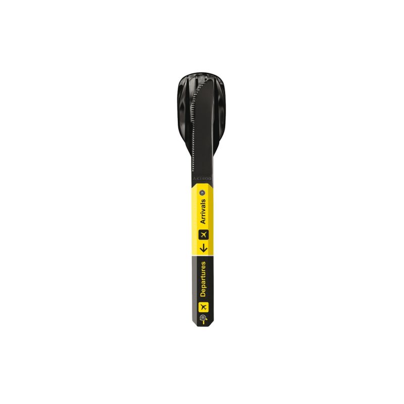 Akinod Magnetic Straight Cutlery 12H34 Black Mirror Aeroport
