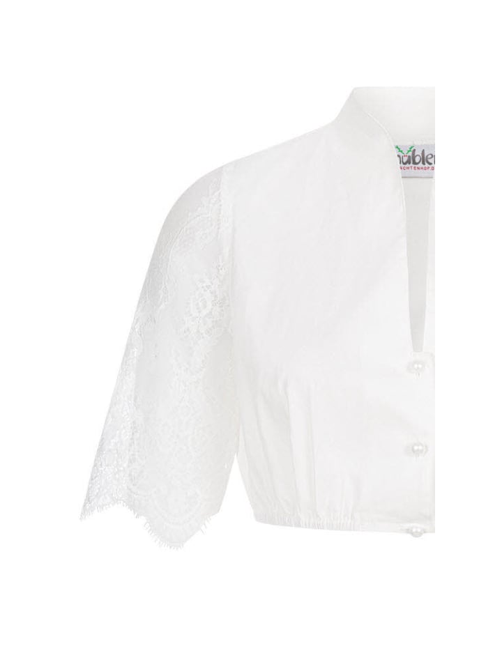 Nübler Dirndlbluse kurzarm Emma in Creme günstig kaufen