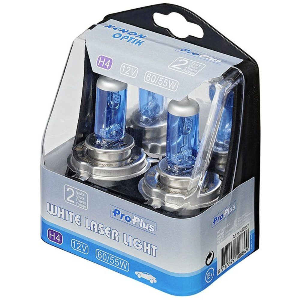 ProPlus KFZ-Ersatzleuchte ProPlus 410967 Halogen Leuchtmittel White Laser H4 55 W 12 V