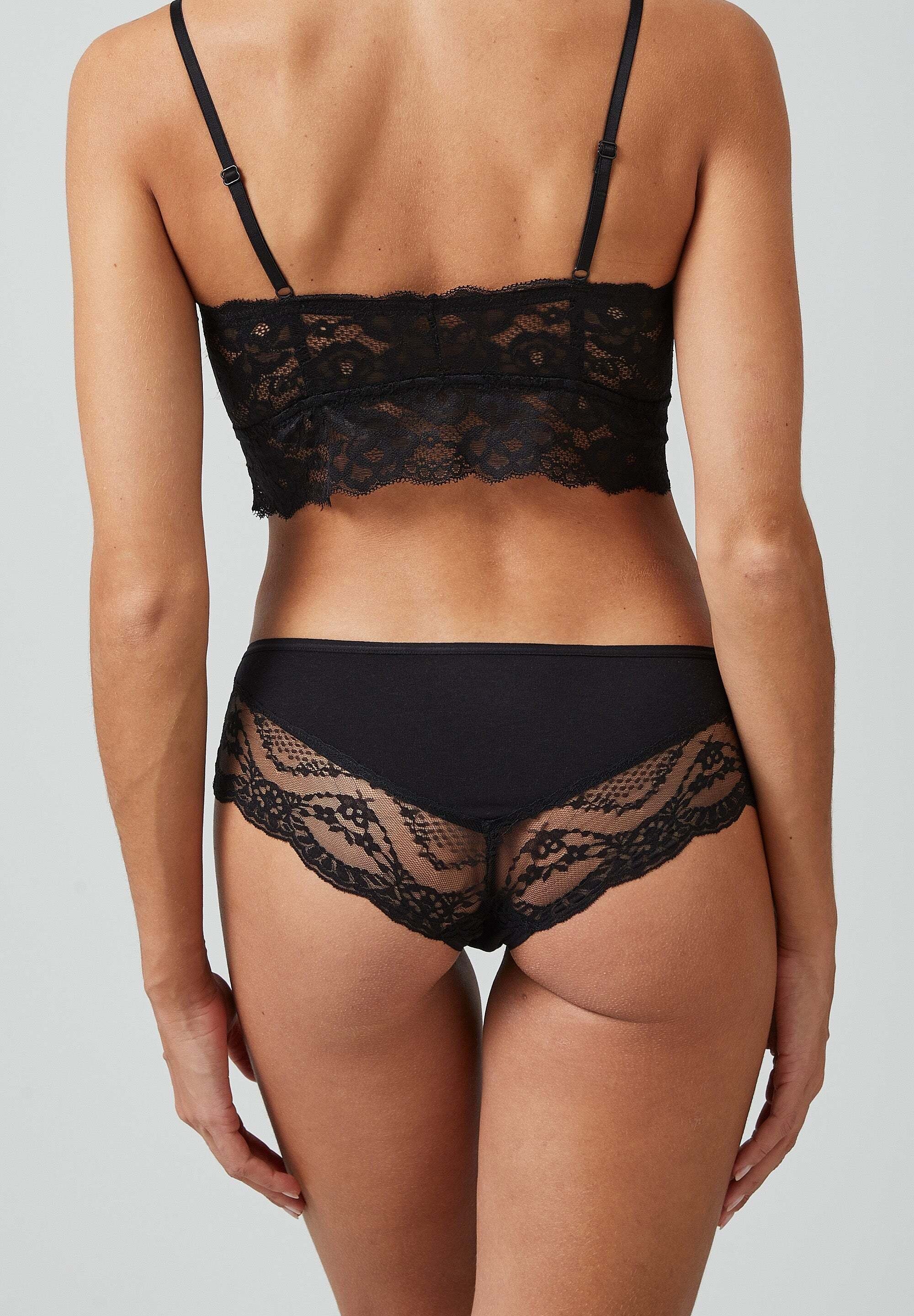 SNOCKS Hipster Unterwäsche Damen Slip Unterhosen (3-St) mit Spitze, bequem und elegant