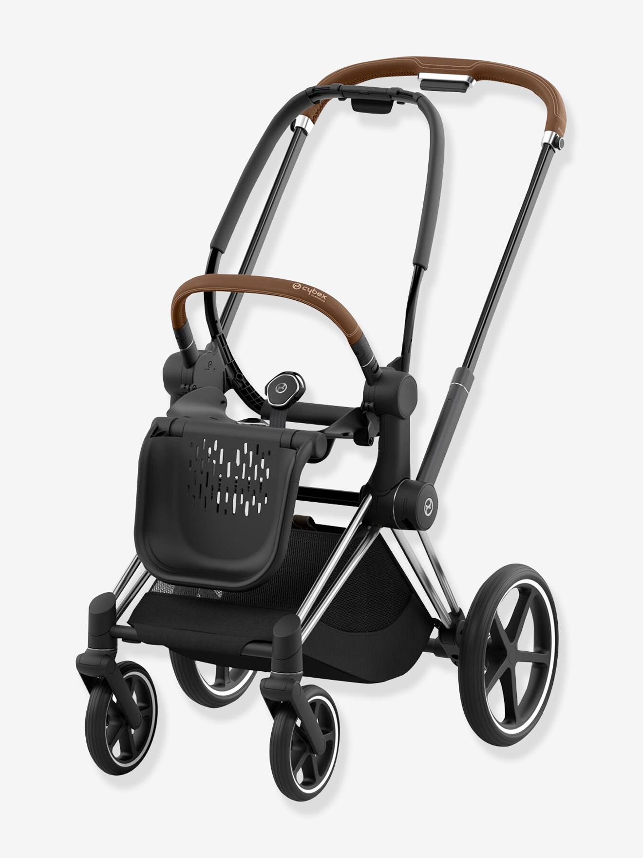 Poussette personnalisable Priam Nouvelle Génération CYBEX Platinum noir chromé (chrome black)