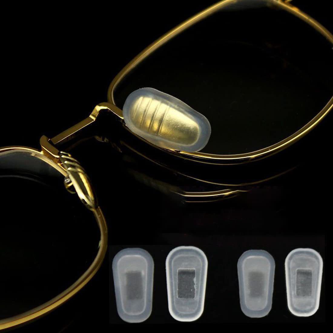 CTGtree Brillenkette Brillenpads Silikon Ovale Silikon Brillen Nasenpad 20 Stück