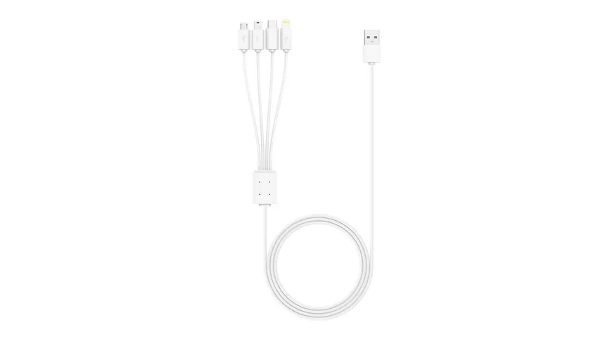Xlayer Kabel Octopus 4-IN-1 Multi-USB-Ladekabel 1.5m White