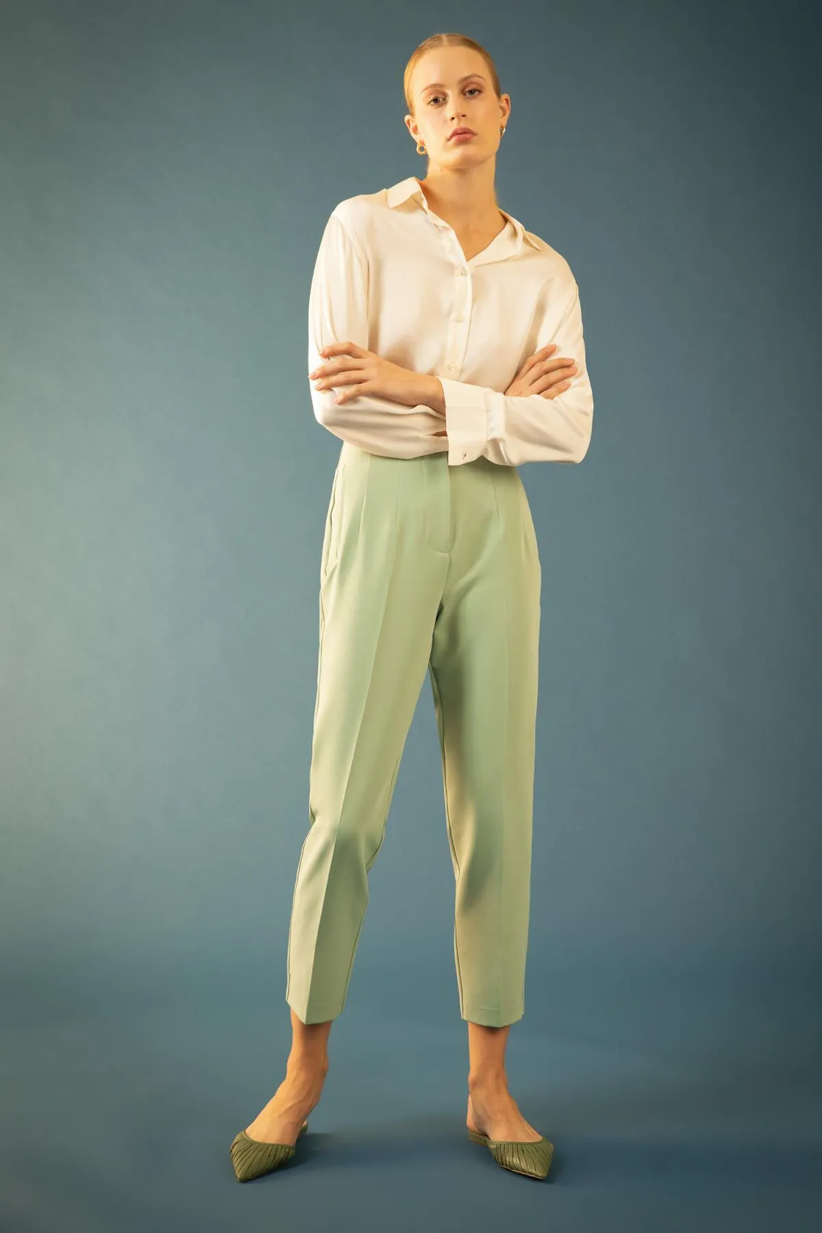 DeFacto  Slim-Fit-Hose mit hoher Taille