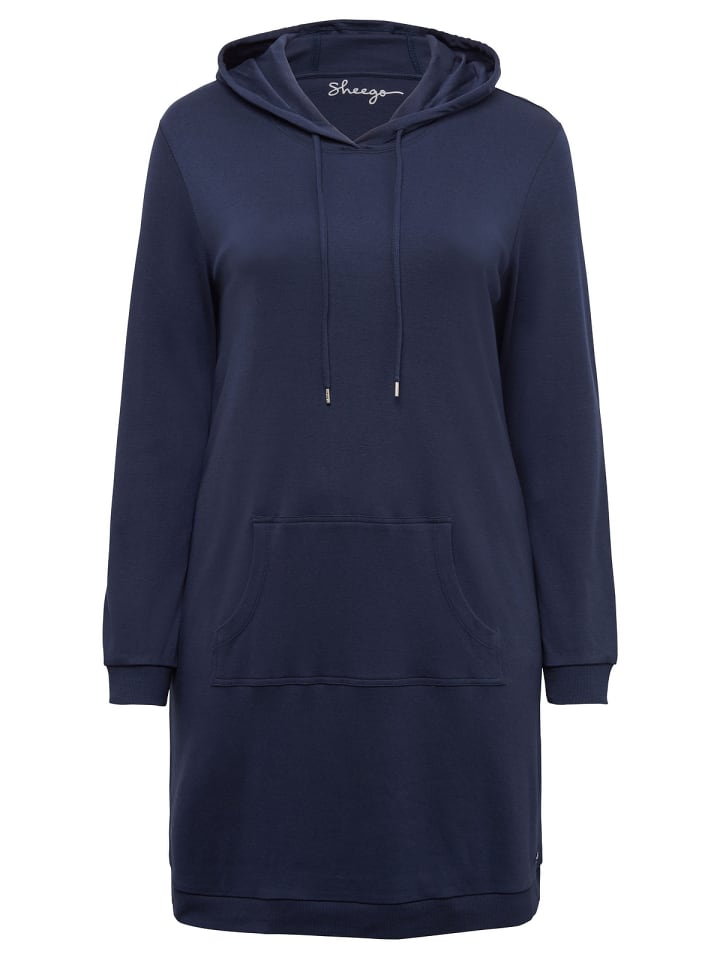 sheego Sweatkleid in marine günstig kaufen 40-42