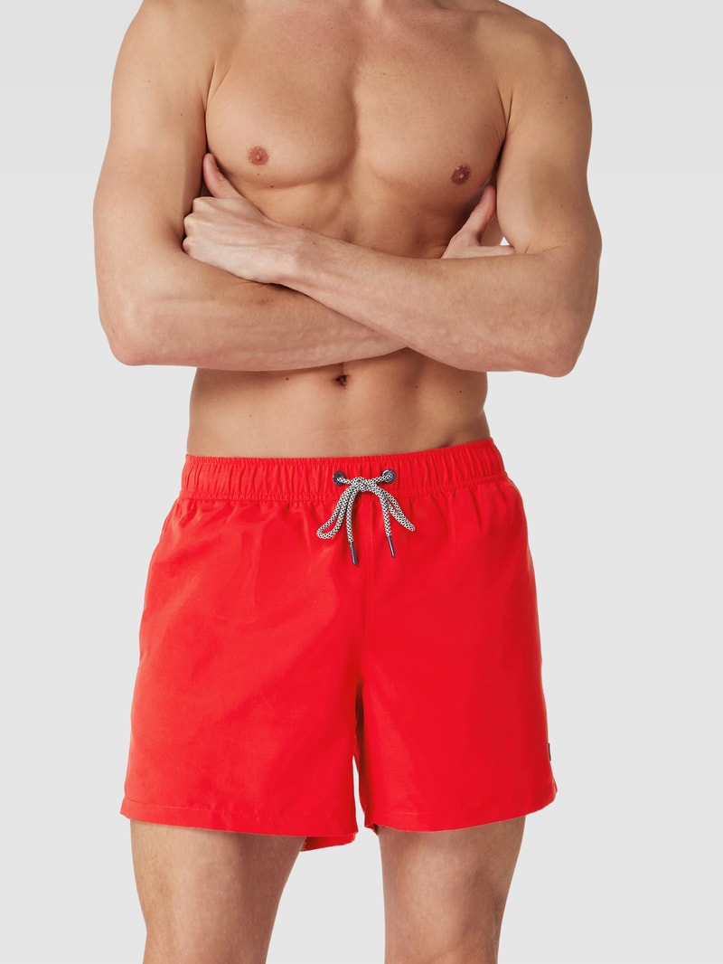 Badehose mit elastischem Bund Modell 'JONES BAY' in rot