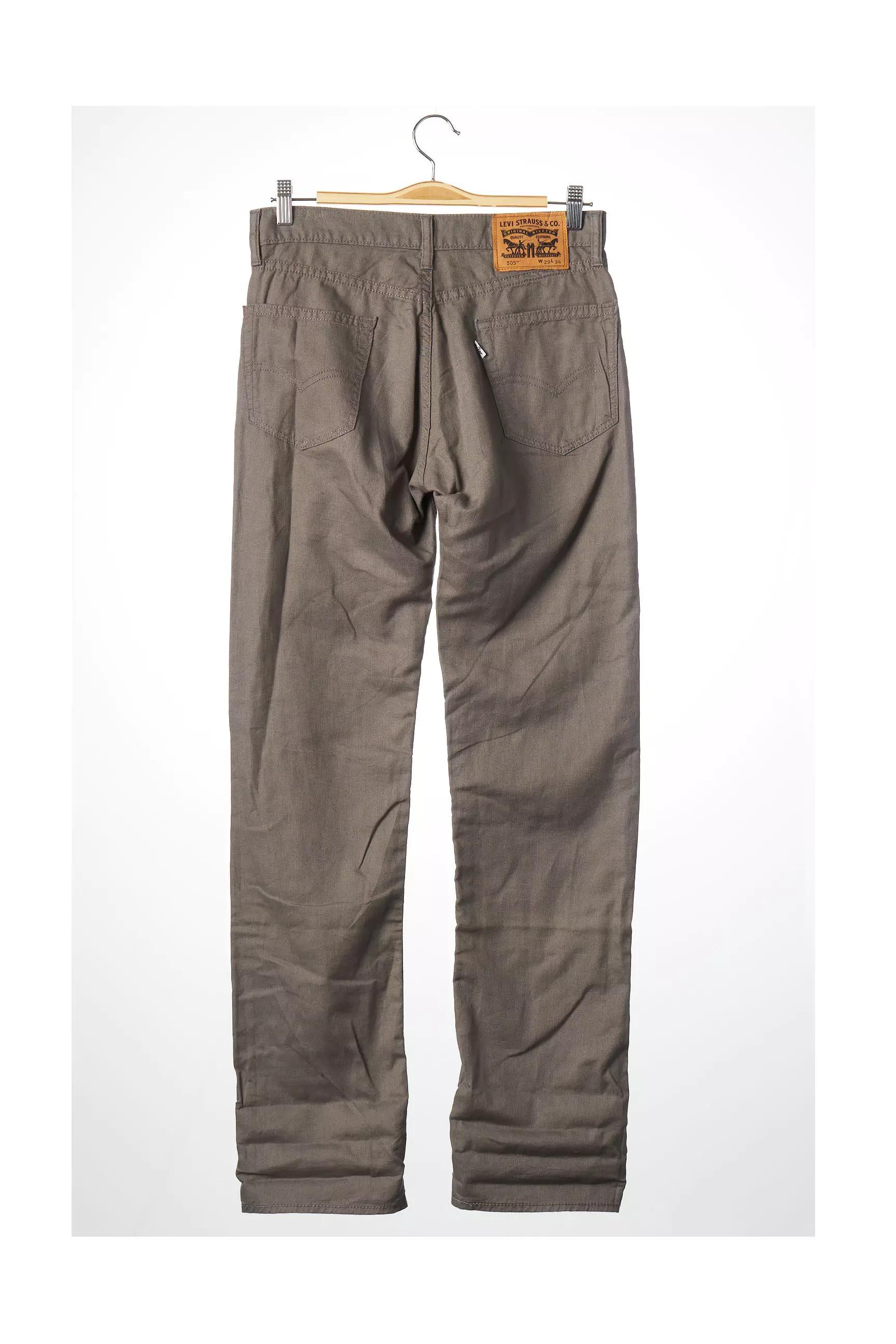 Levis Jeans Coupe Droite Homme couleur gris