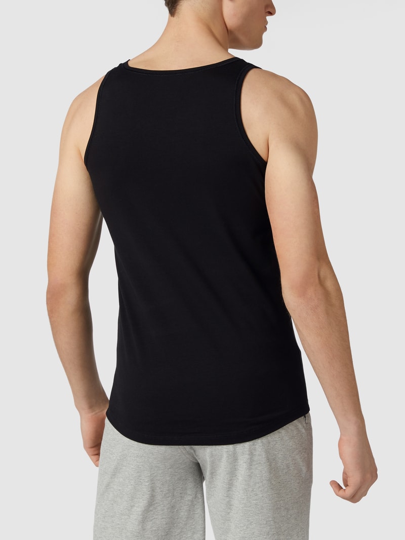 Tanktop mit Stretch-Anteil in schwarz