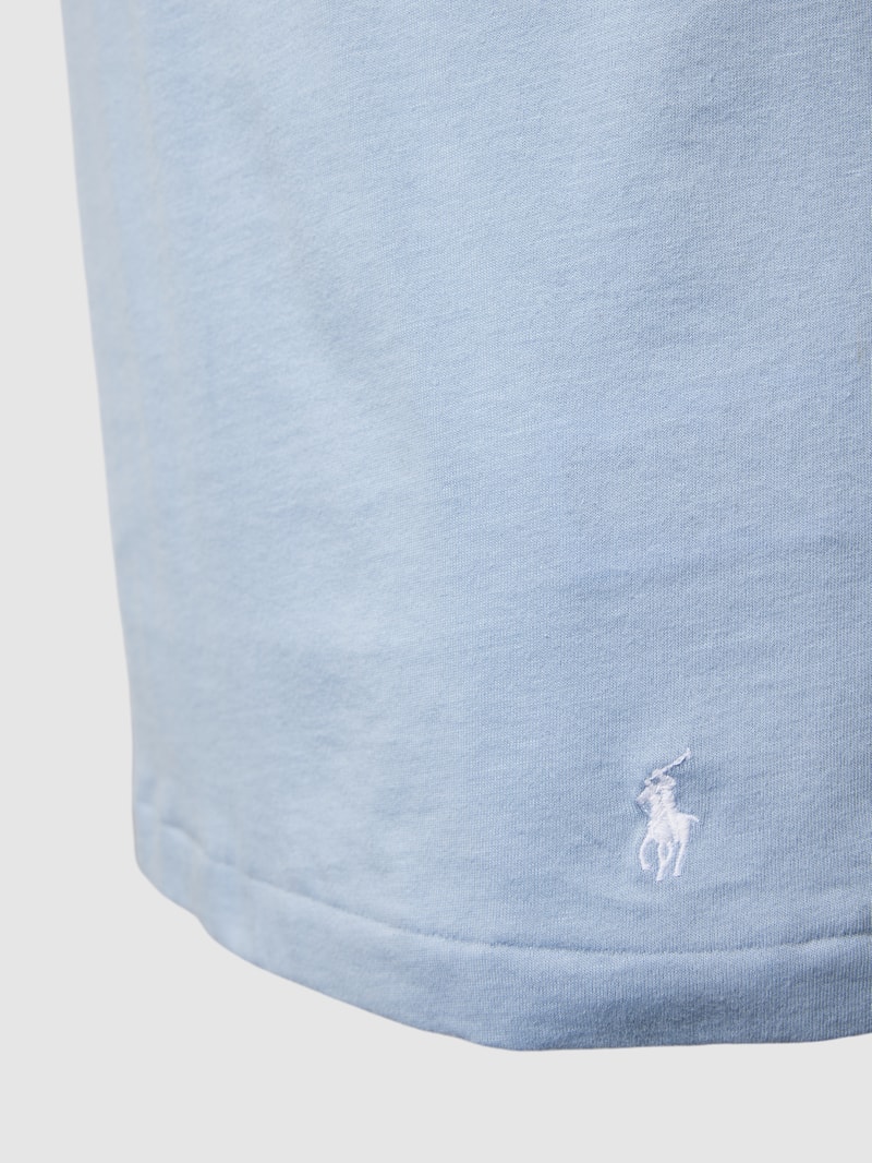 T-Shirt aus reiner Baumwolle im 3er-Pack in hellblau