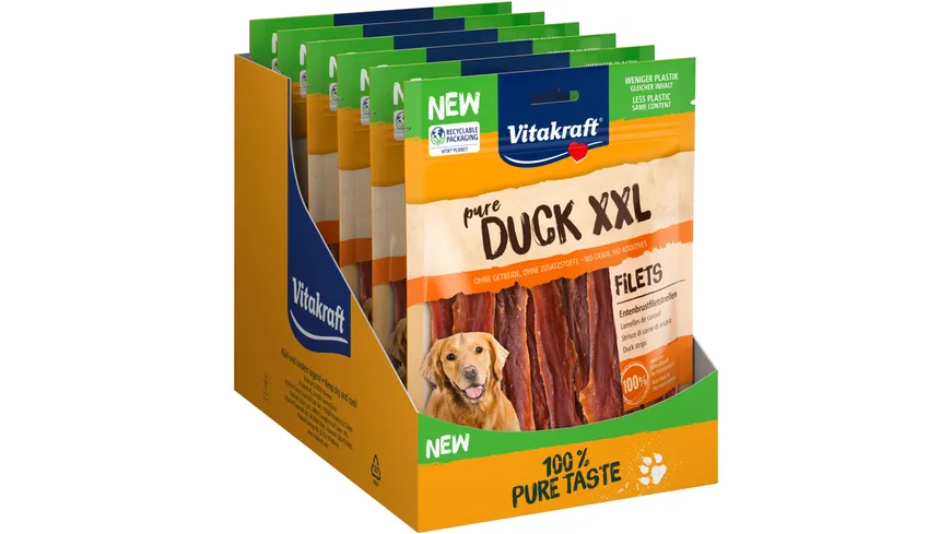 Vitakraft Hundesnack Duck XXL Entenfleischstreifen 250 g
