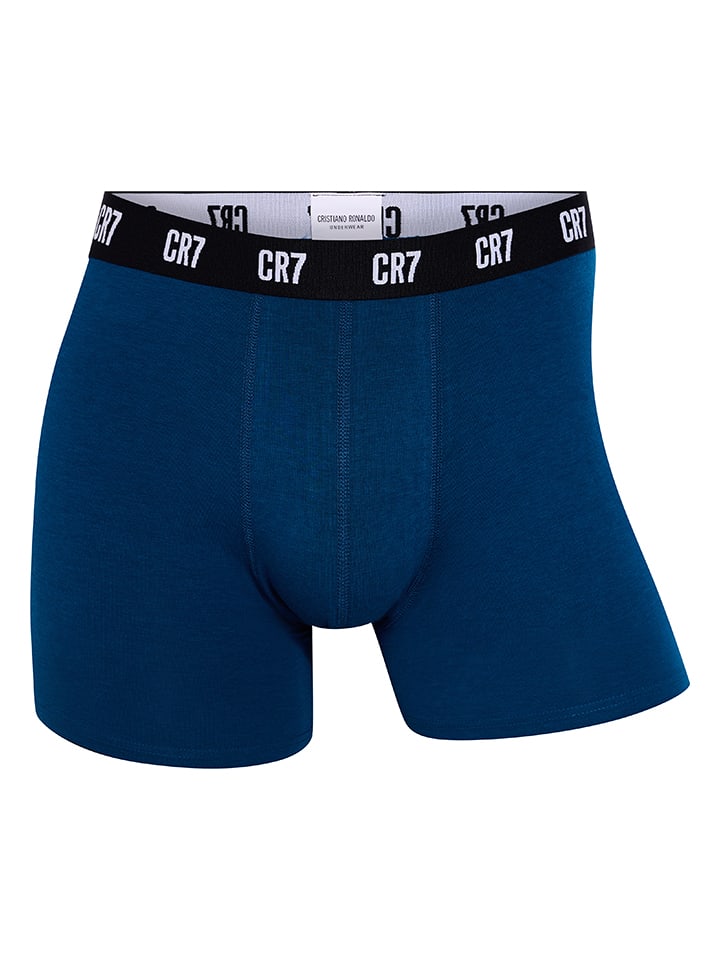 CR7 5er-Set: Boxershorts in Blau/ Schwarz/ Dunkelgrün günstig kaufen