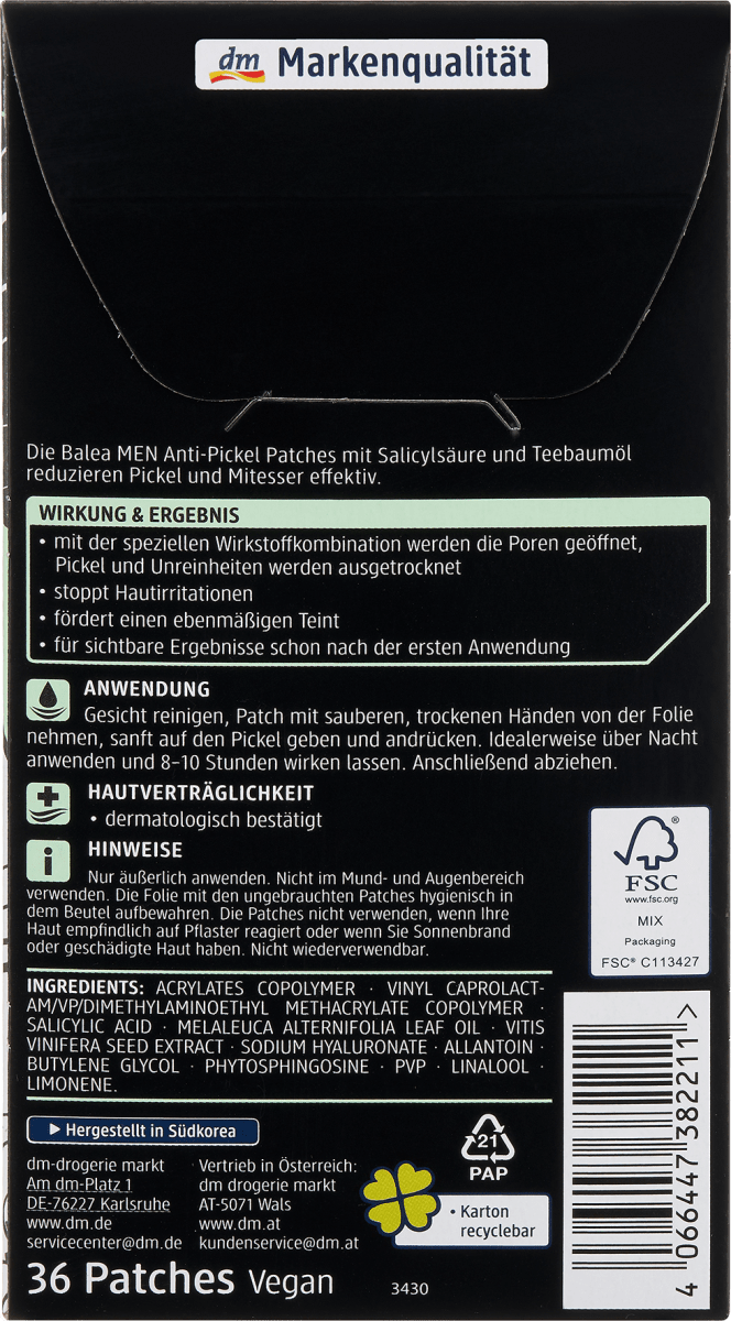 Clear-up Anti-Pickel Patches, 36 St