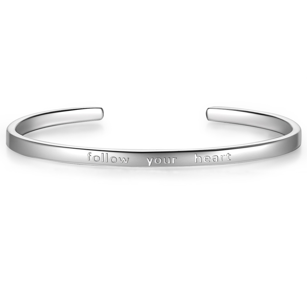 Glanzstücke München Bracelet en argent follow your heart Argent sterling en Argent Bracelet