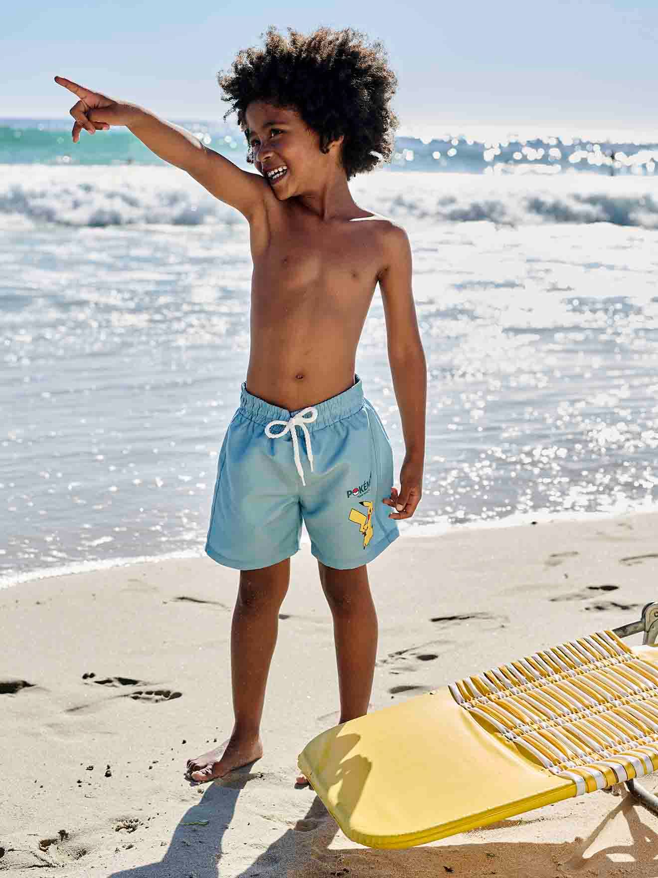 Pokemon Jungen Badeshorts POKEMON, Mikrofaser - salbeigrün