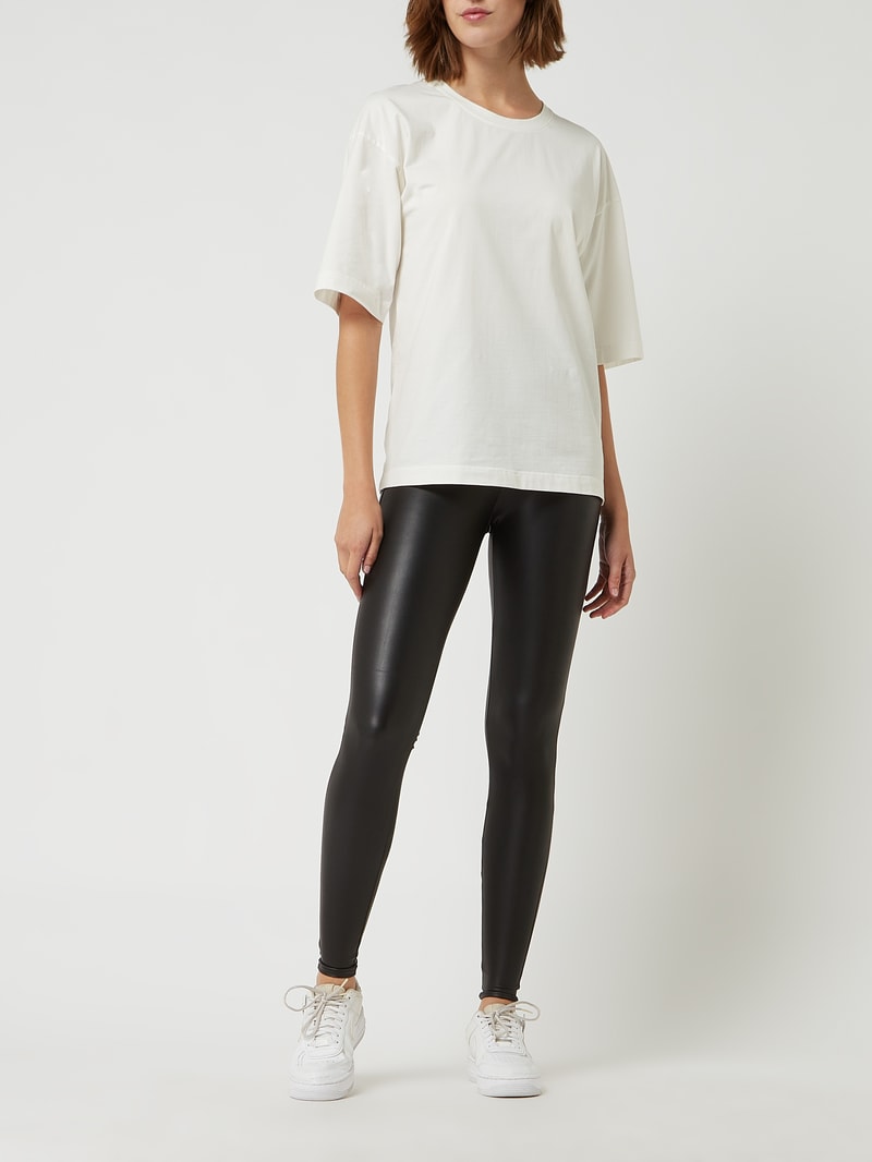 Leggings in Leder-Optik Modell 'Cool' in schwarz