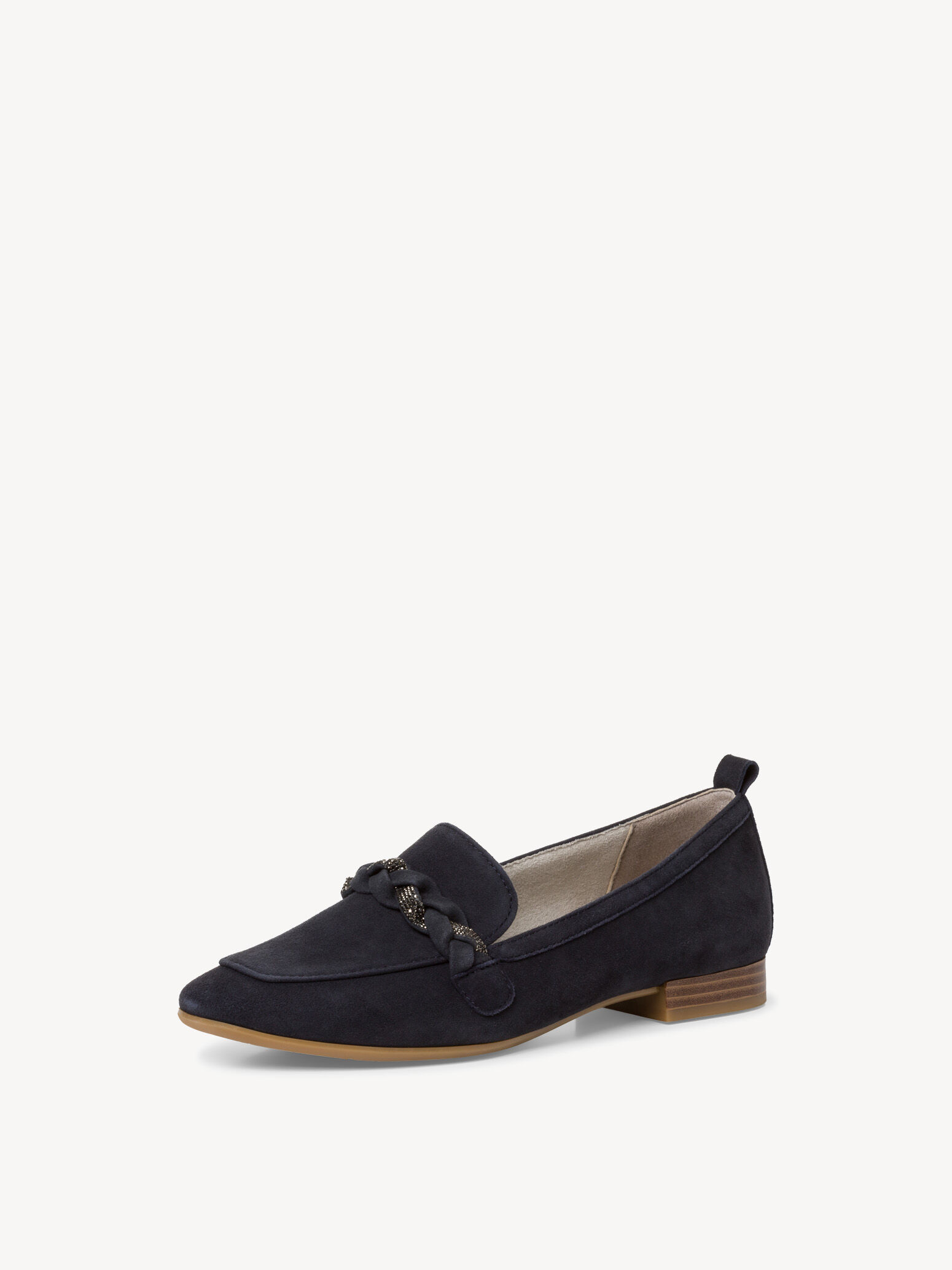 Slipper en cuir - bleu