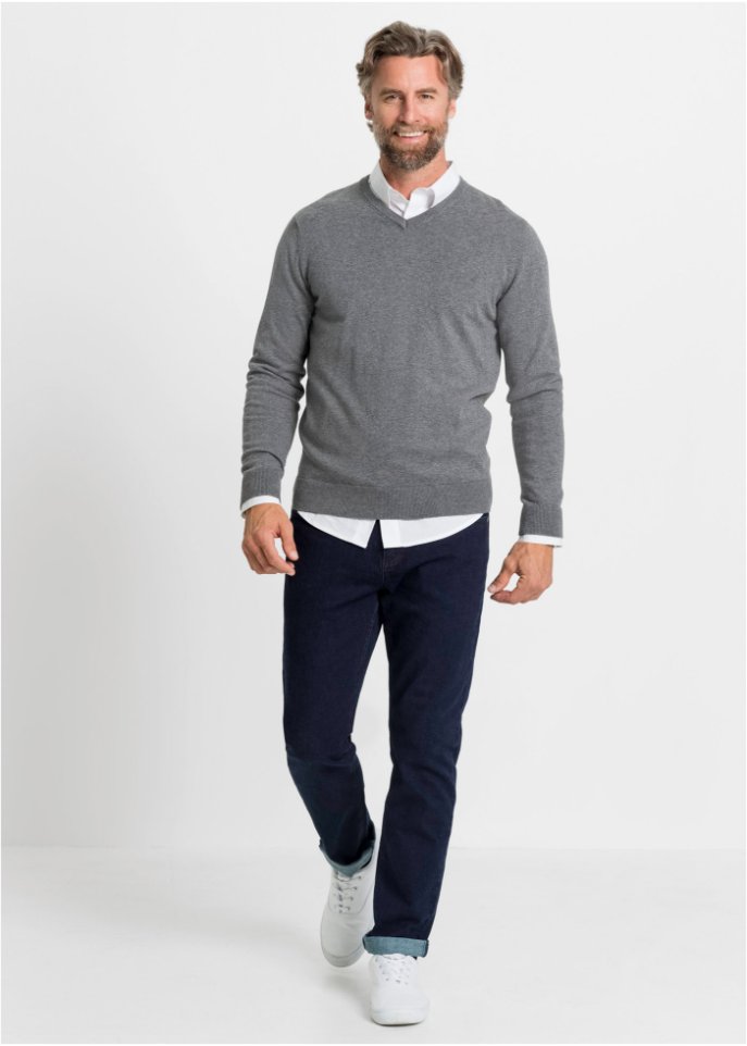 Pullover mit V-Ausschnitt