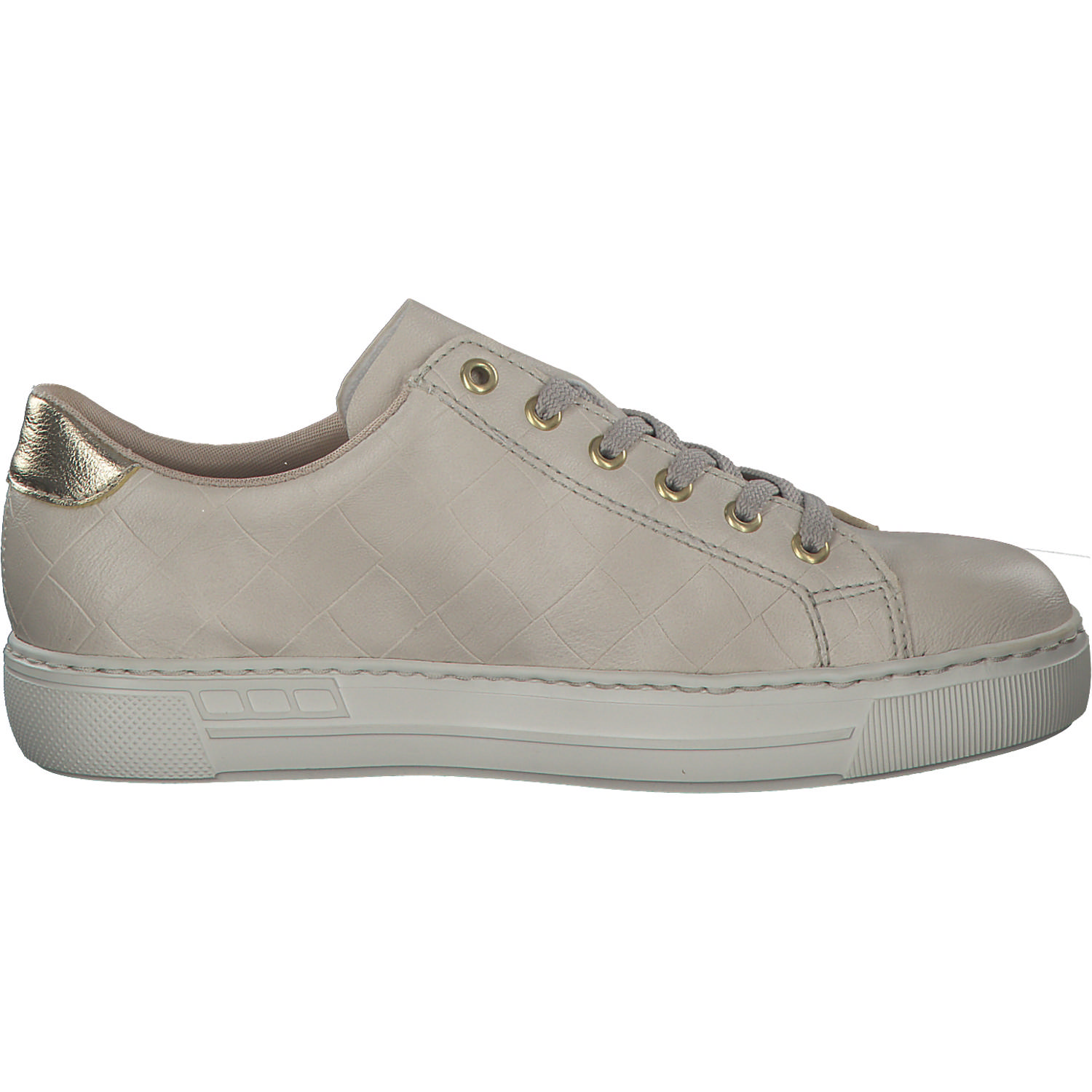 Rieker L9800, Schnürschuhe, Damen, ivory/lightgold