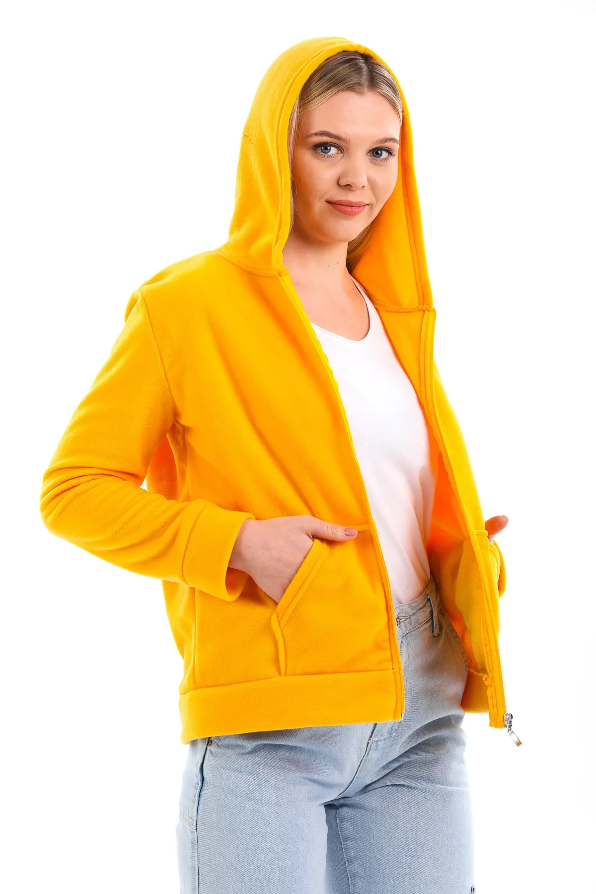Slazenger  Sofal I Damen Fleece-Sweatshirt Gelb
