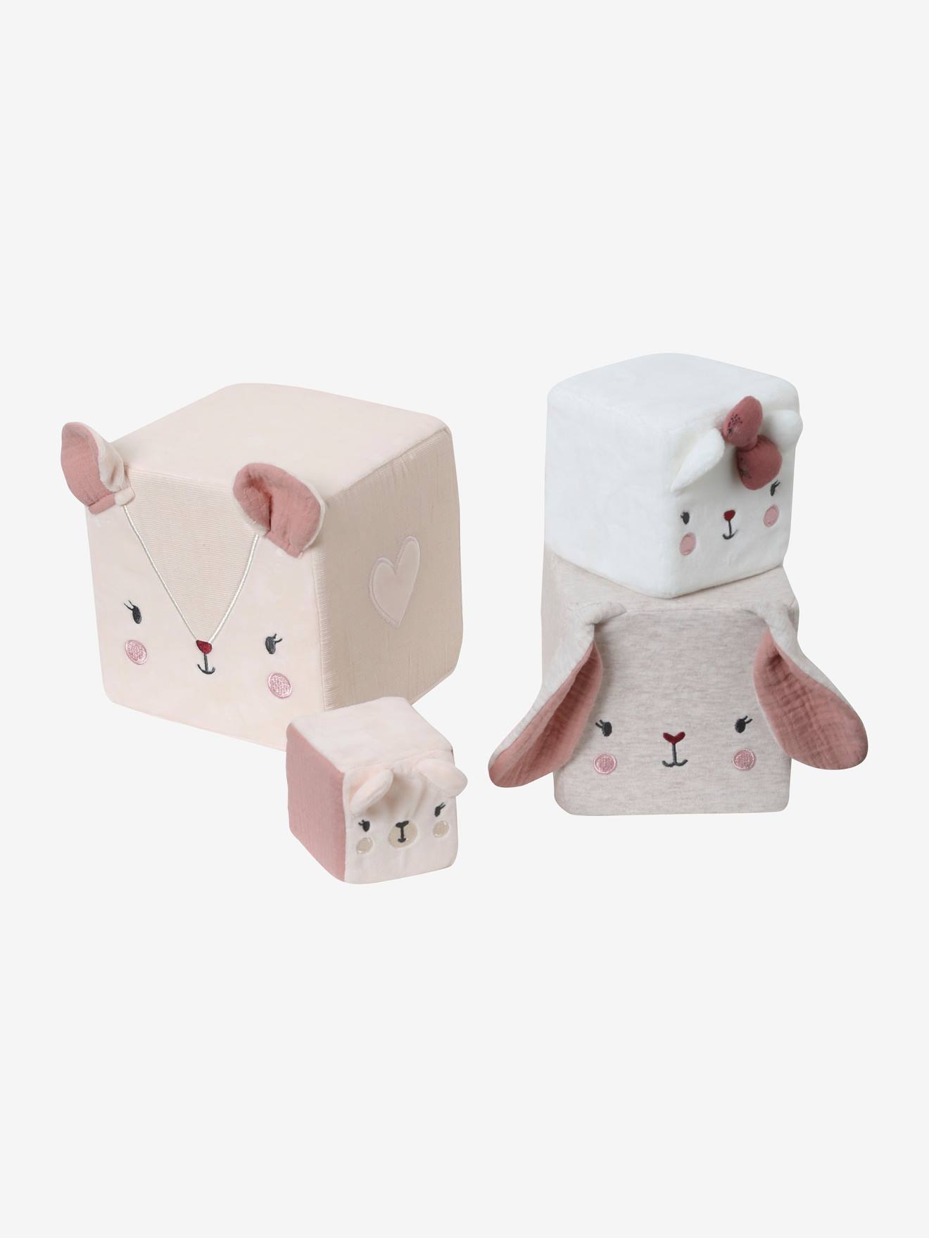 Cubes en tissu GRENIER beige