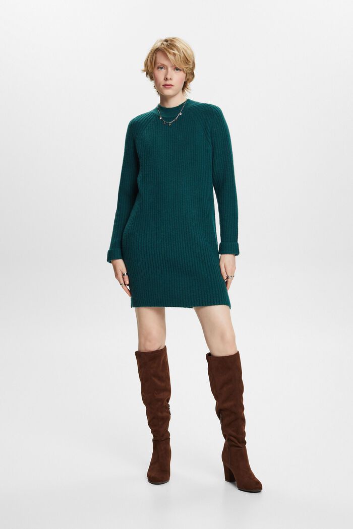 Minikleid aus Rippstrick