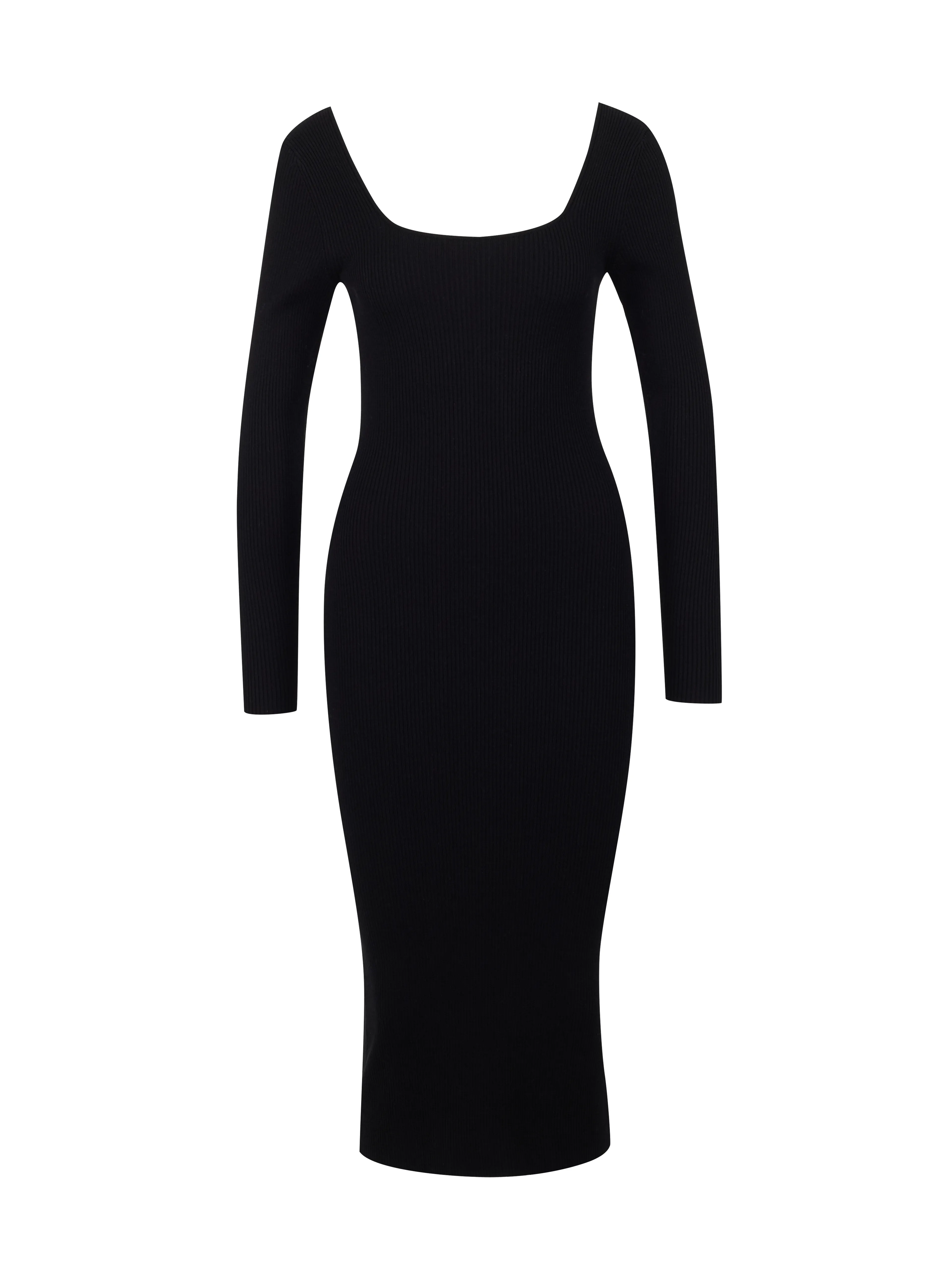 Schwarzes Damen-Pullover-Kleid ORSAY