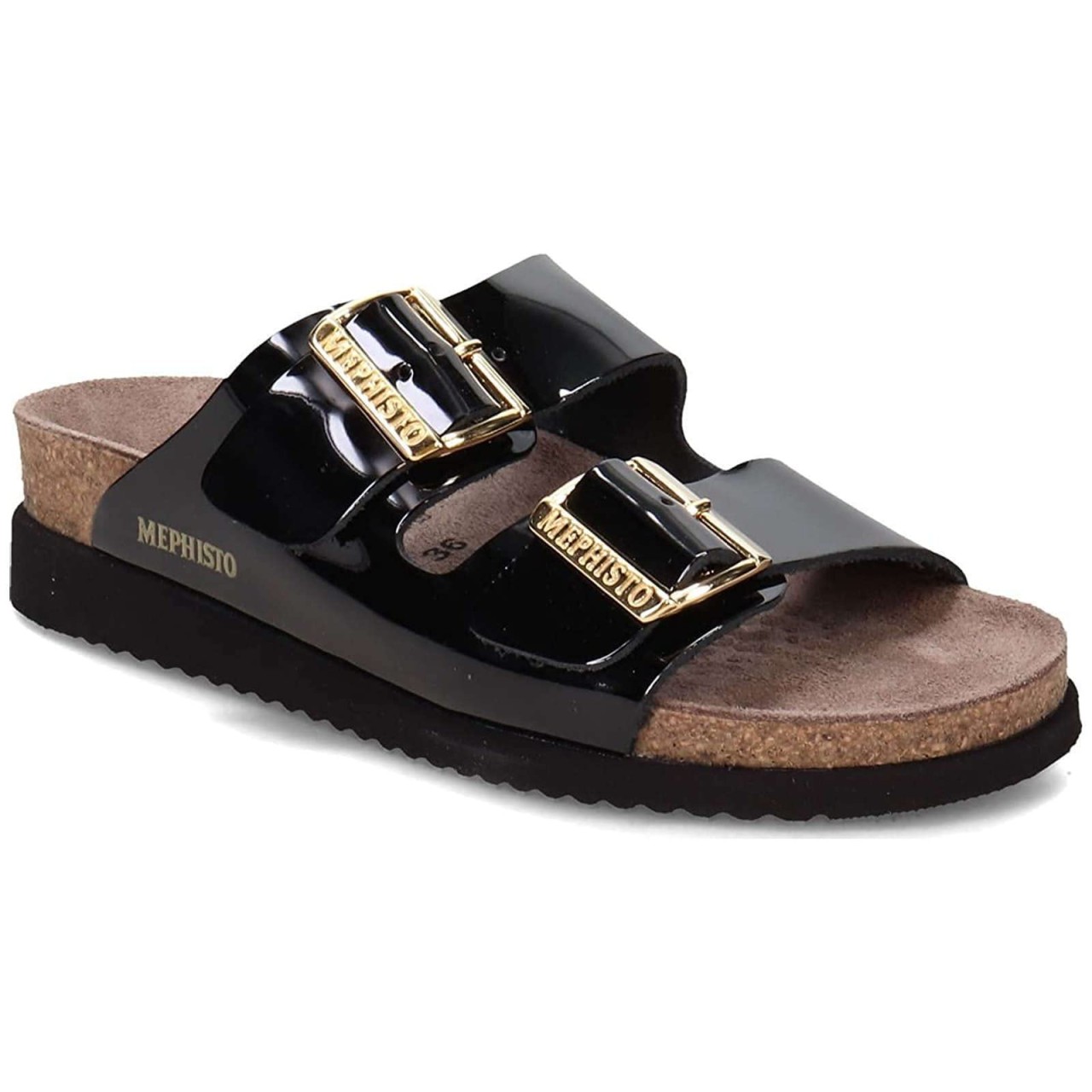 MEPHISTO Komfort Sandalen schwarz 1100 lack
