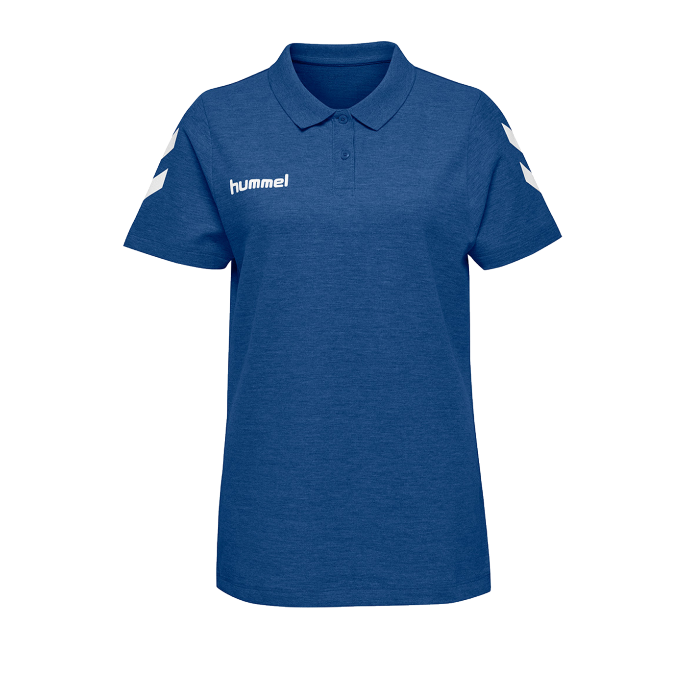 Hummel Cotton Poloshirt Damen Blau F7045
