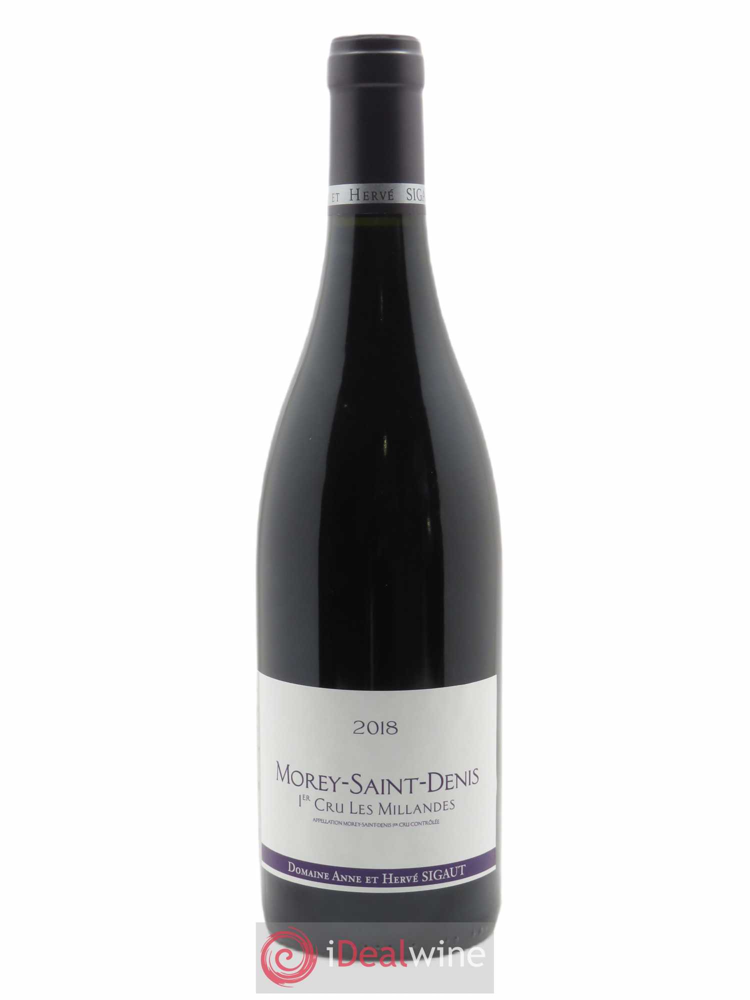 Morey Saint-Denis 1er Cru Les milandes Anne et Hervé Sigaut (Domaine)  2018 - Lot de 1 Bouteille