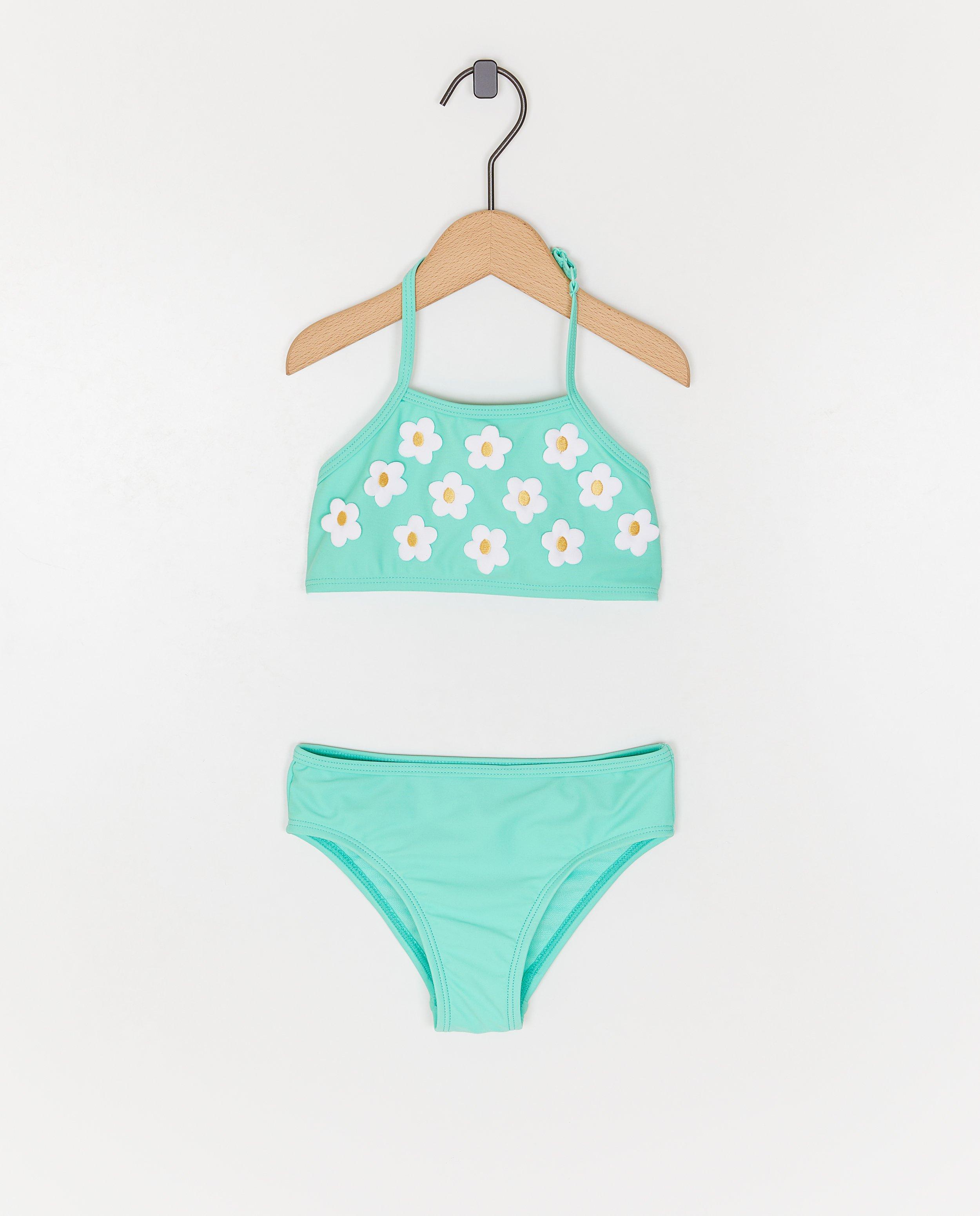 Milla Star Bikini virágokkal, 92-134 világoszöld