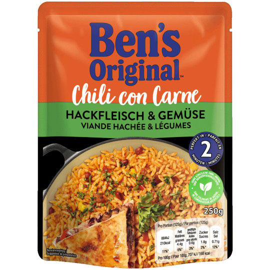 Ben's Original Express Chili con Carne Hackfleisch & Gemüse 250G