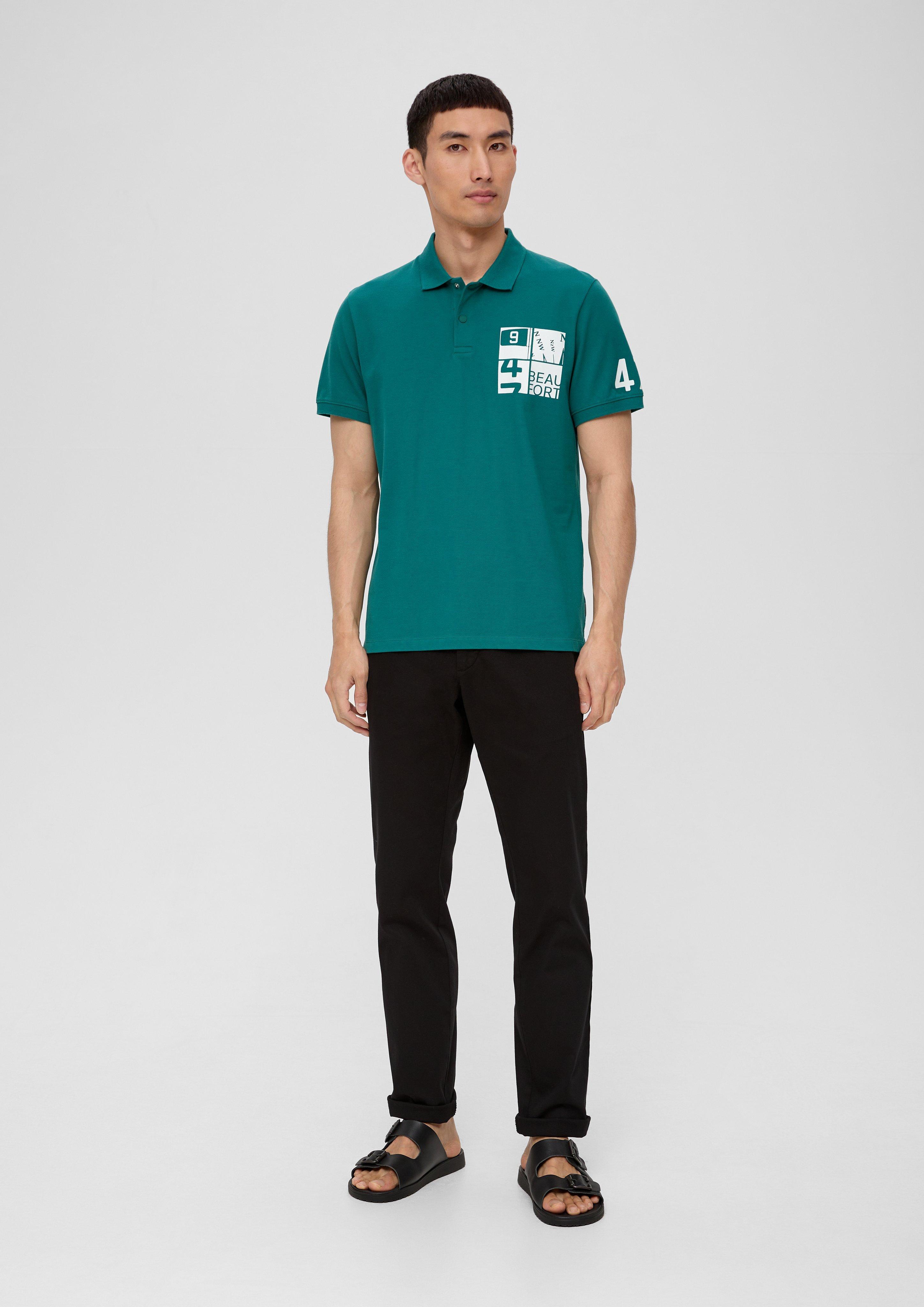 Poloshirt aus Baumwollstretch  2135699-76D1