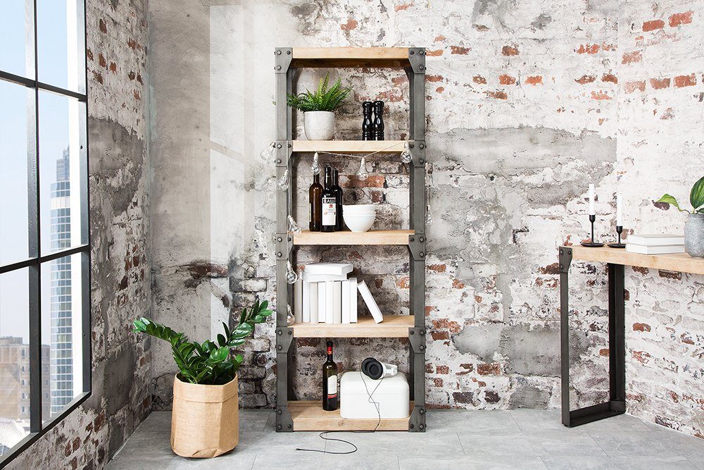 riess-ambiente Bücherregal FACTORY 180cm natur, Industrial Design