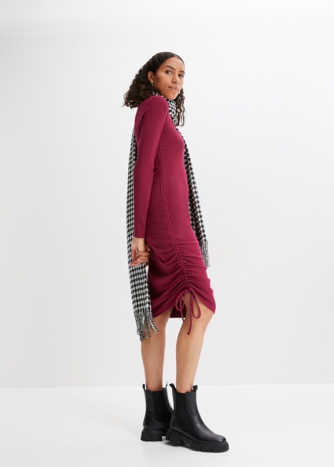 Ripp-Jerseykleid