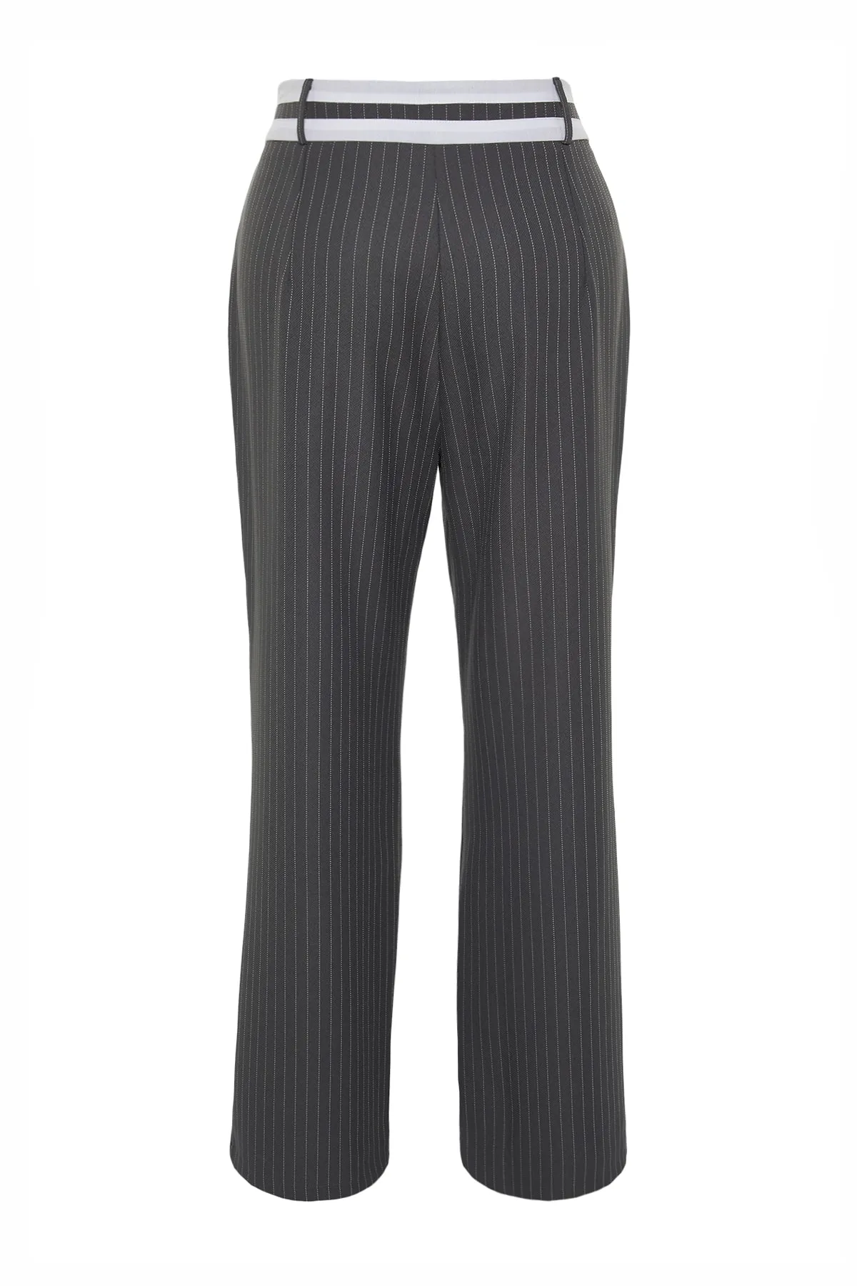 Trendyol Curve  Anthrazitfarbene, gestreifte Webhose TBBSS23AR00032