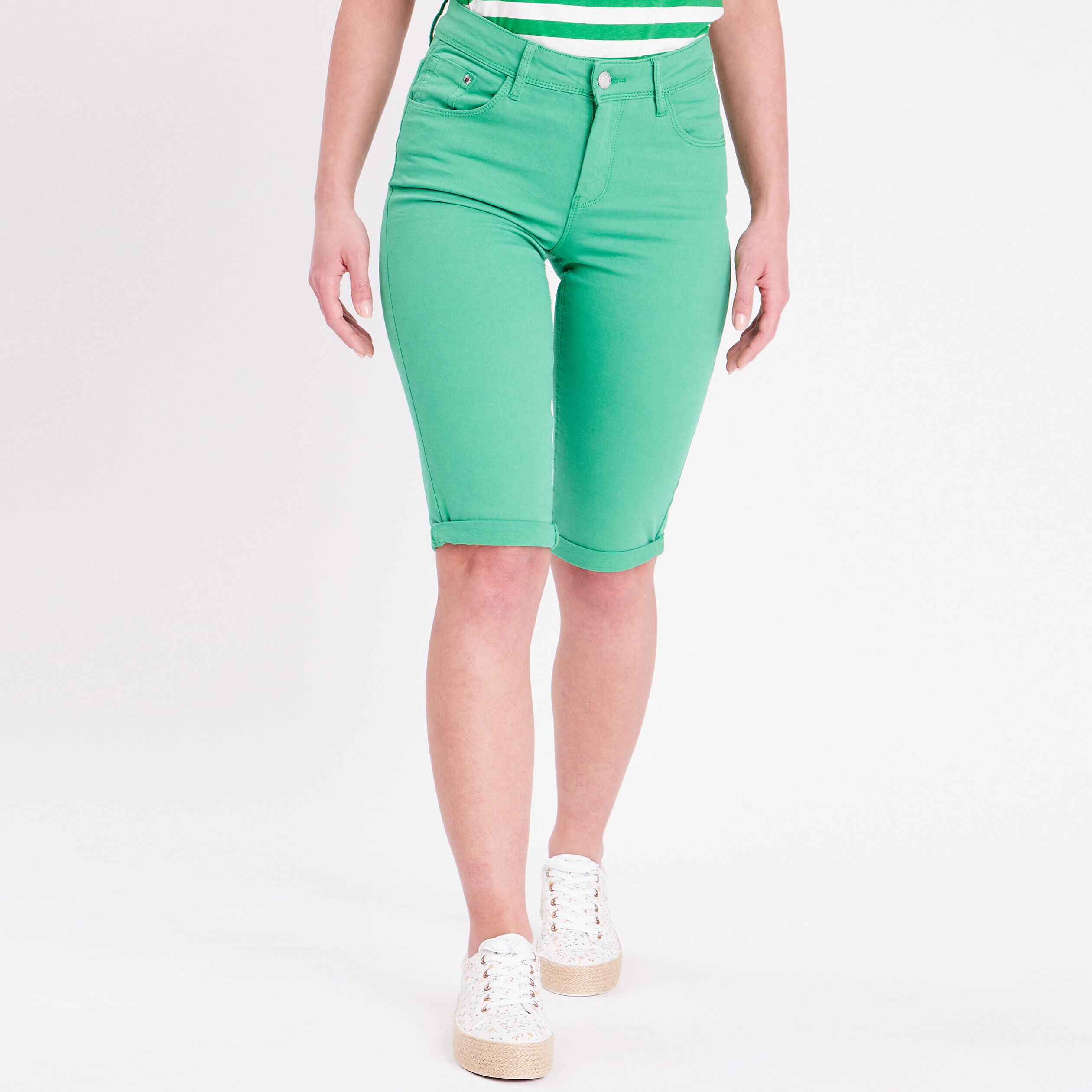 Pantacourt vert femme | Cache Cache