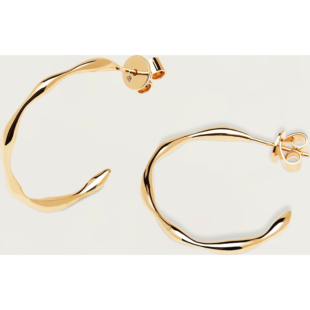 P D Paola Créoles 925 Argent Boucles d'oreilles