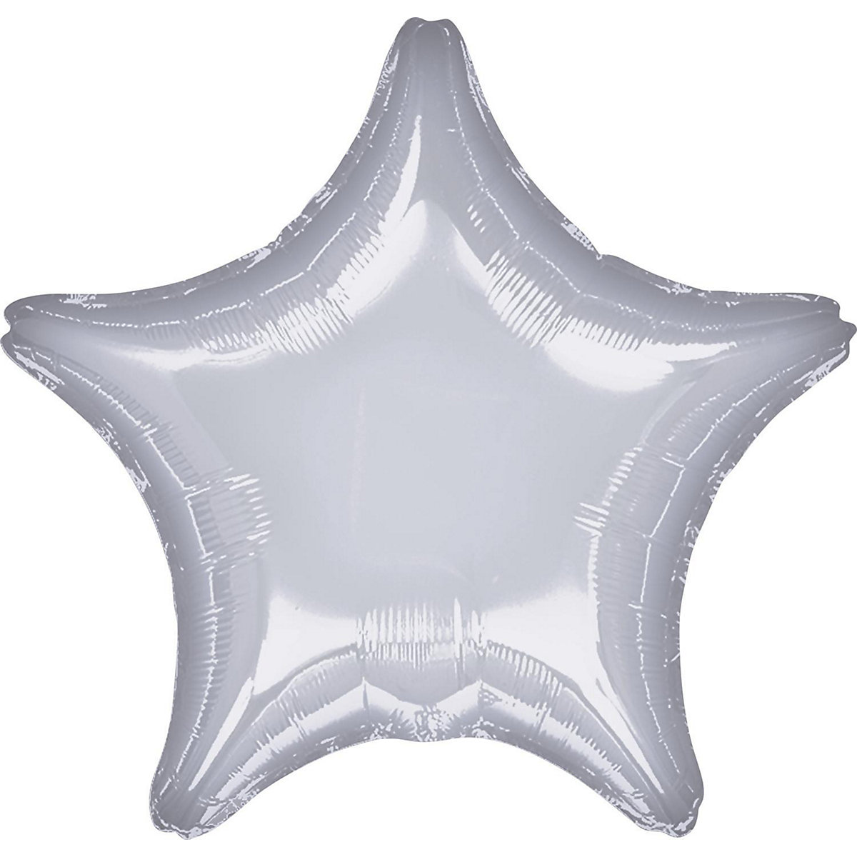 Folienballon Stern 48cm silber-metallic