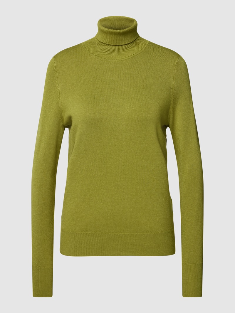 Longsleeve mit Rollkragen in grün