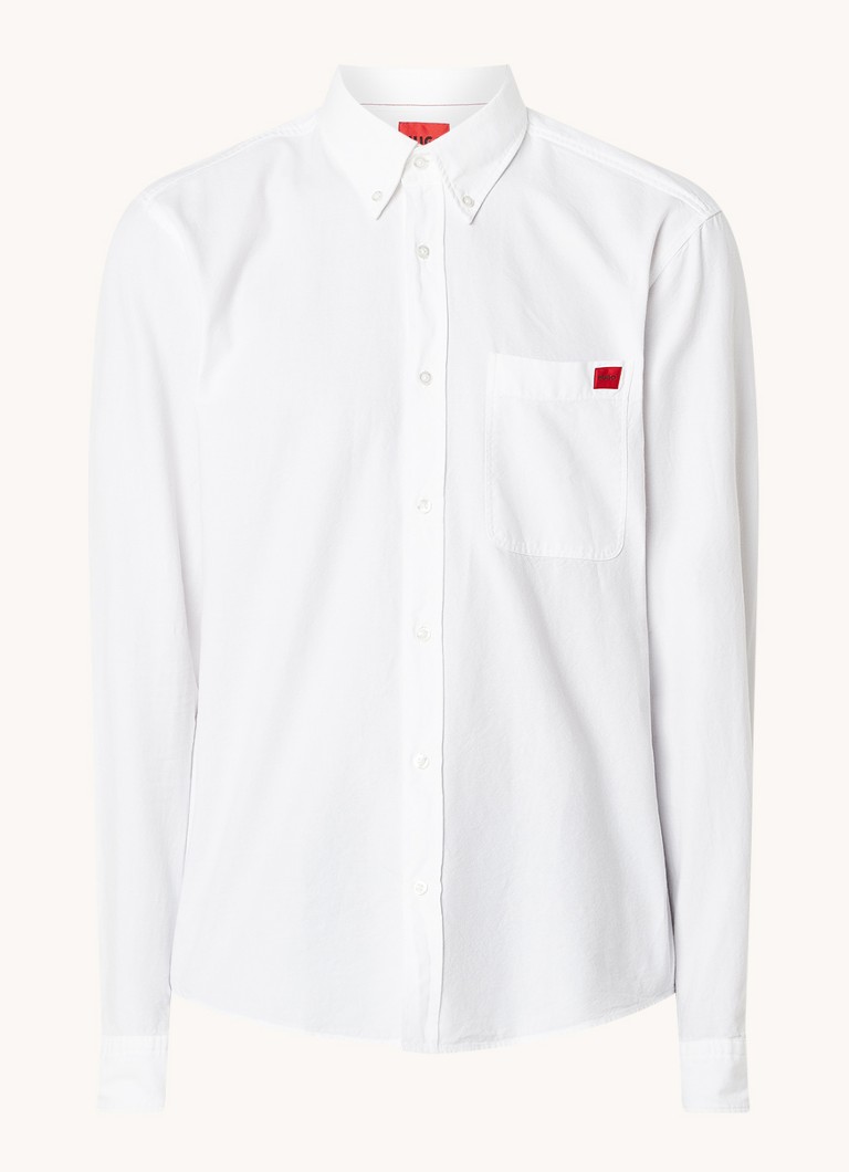 Slim fit srajca HUGO BOSS Evito z vezenim logotipom