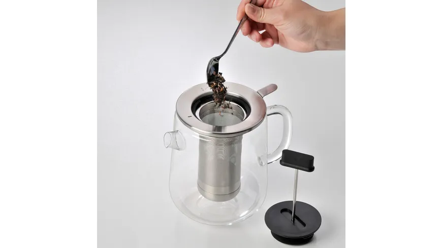 WMF Teekanne 1,3l mit Teesieb und Stövchen Sensi Tea