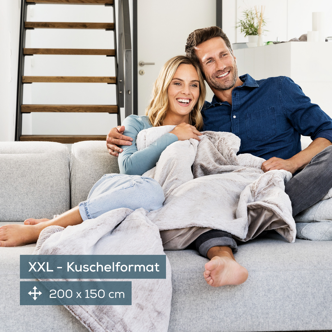 Beurer XXL Wärmezudecke HD 150 Nordic Taupe-Einkuscheln und genießen