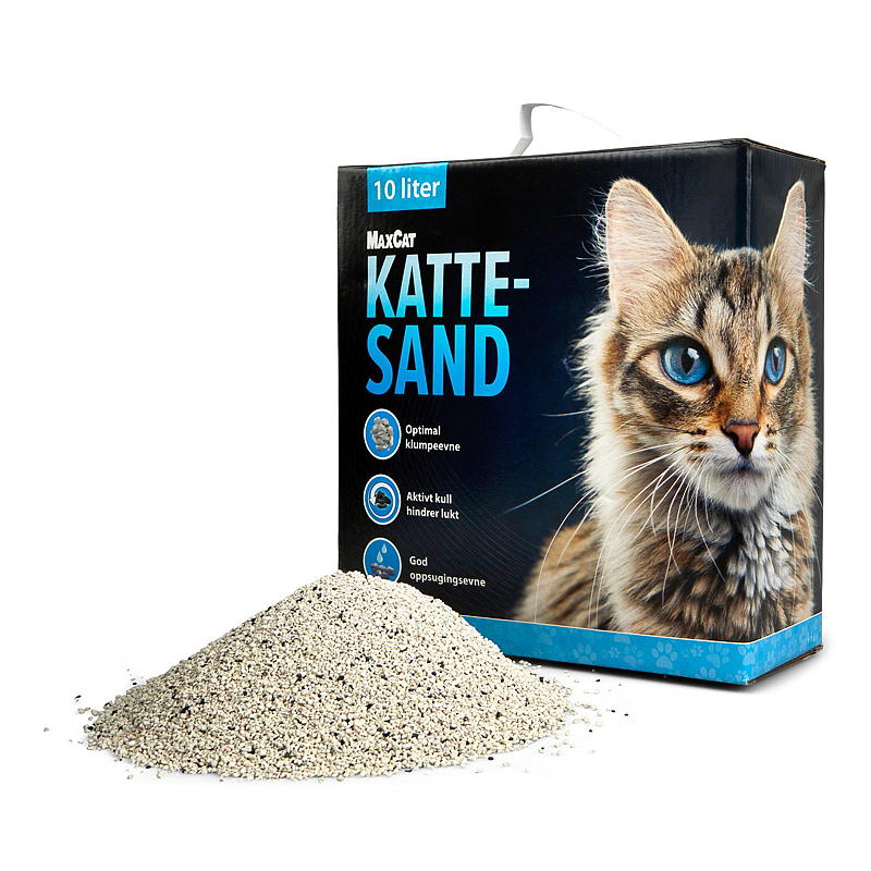 MaxCat Kattesand 10 l m/activ carbon MaxCat